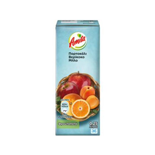 Amita Orangen- Aprikosen- Apfel Fruchtnektar (klein)
