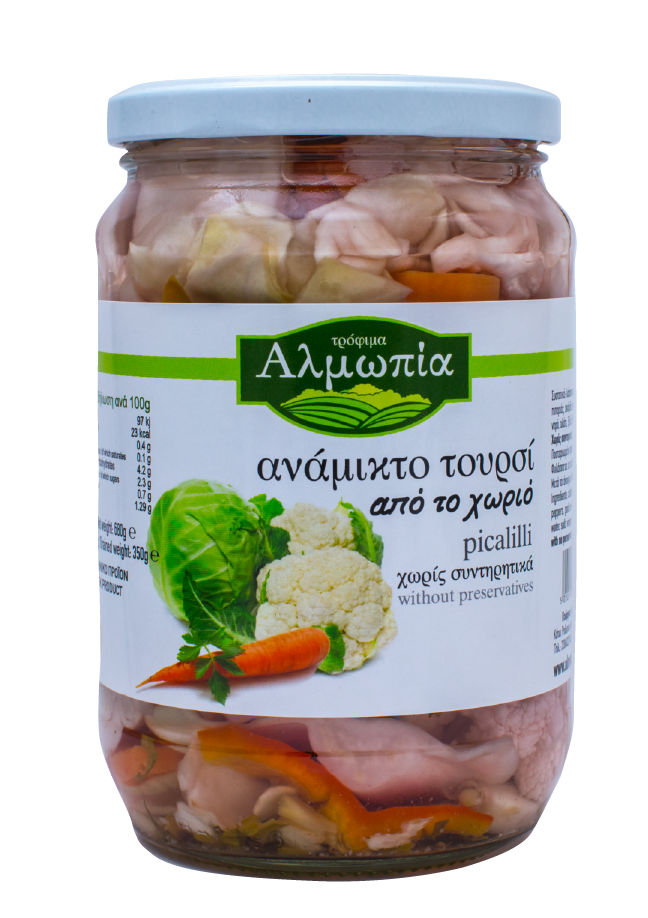 Eingelegtes Gemüse sauer (Toursi) Almopia 680g