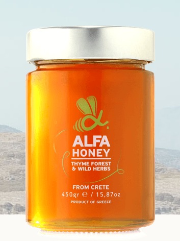 Alfa Honig mit Thymian Wald & Wildkräuter aus Kreta 450g