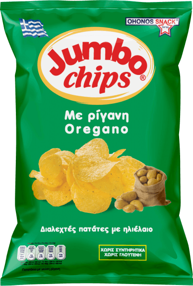 Jumbo Kartoffelchips Oregano Glutenfrei Ohonos Snacks 90g