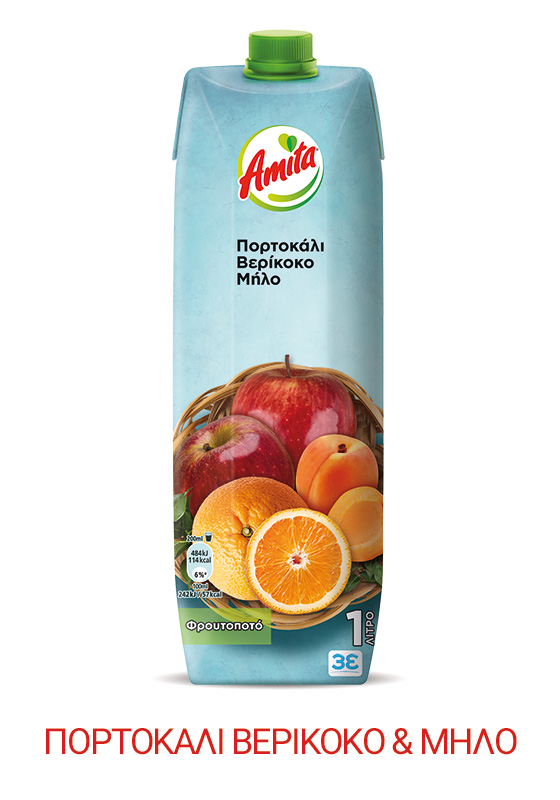 Amita Orangen- Aprikosen- Apfel Fruchtnektar