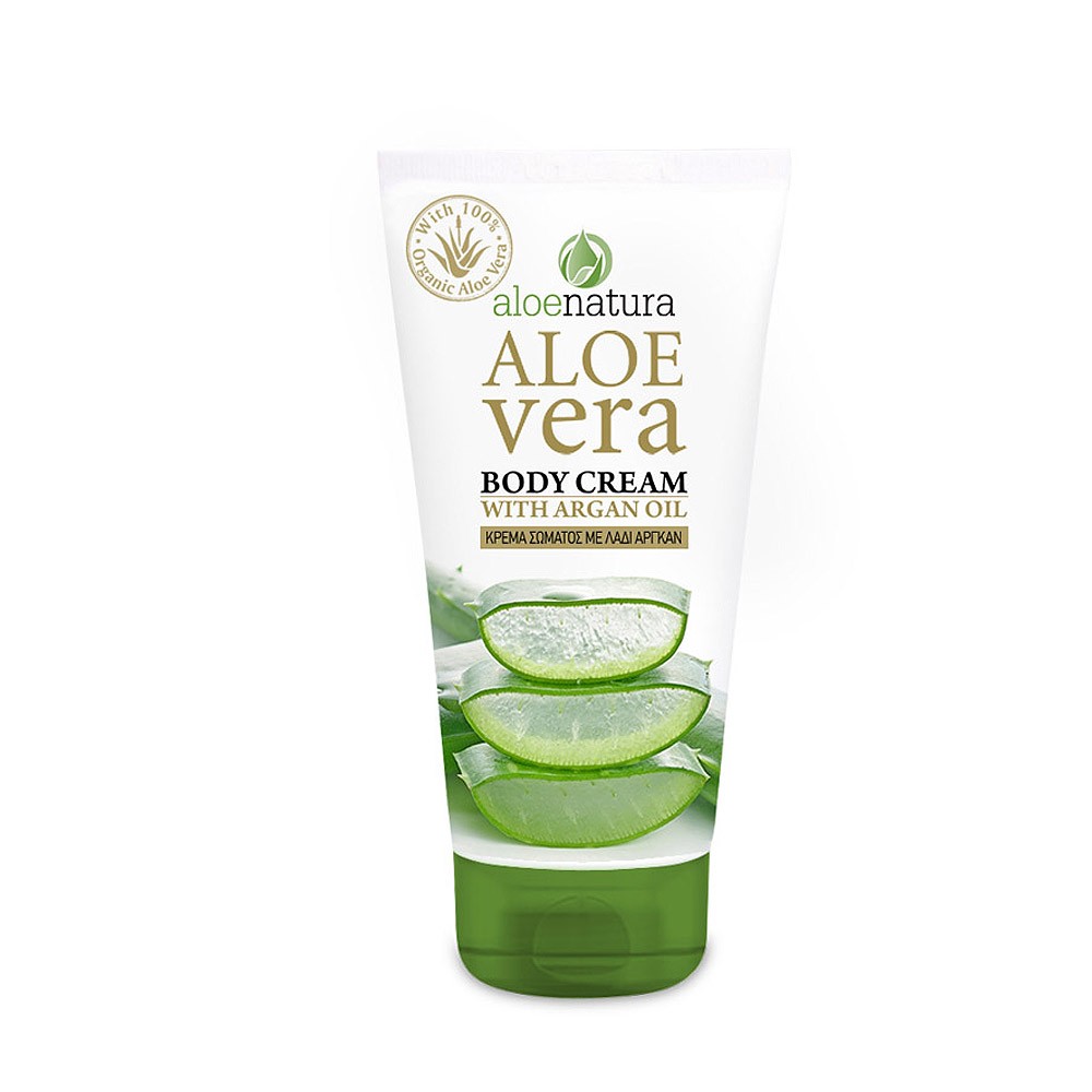 AloeNatura Körpercreme (Body Cream) mit Aloe Vera und Arganöl 150ml